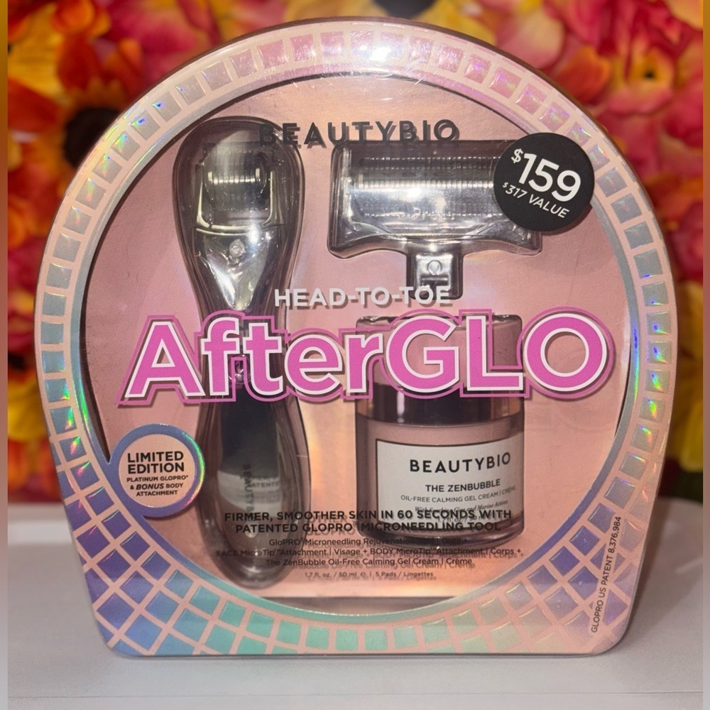 BeautyBio AfterGlo Skincare Tool Set - Silver